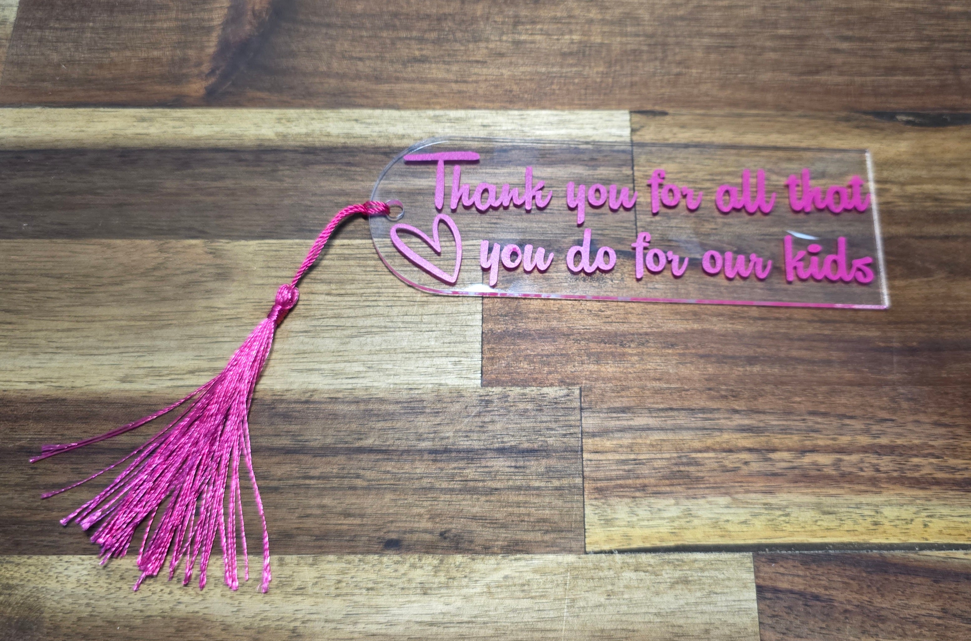 Custom Wording Bookmark