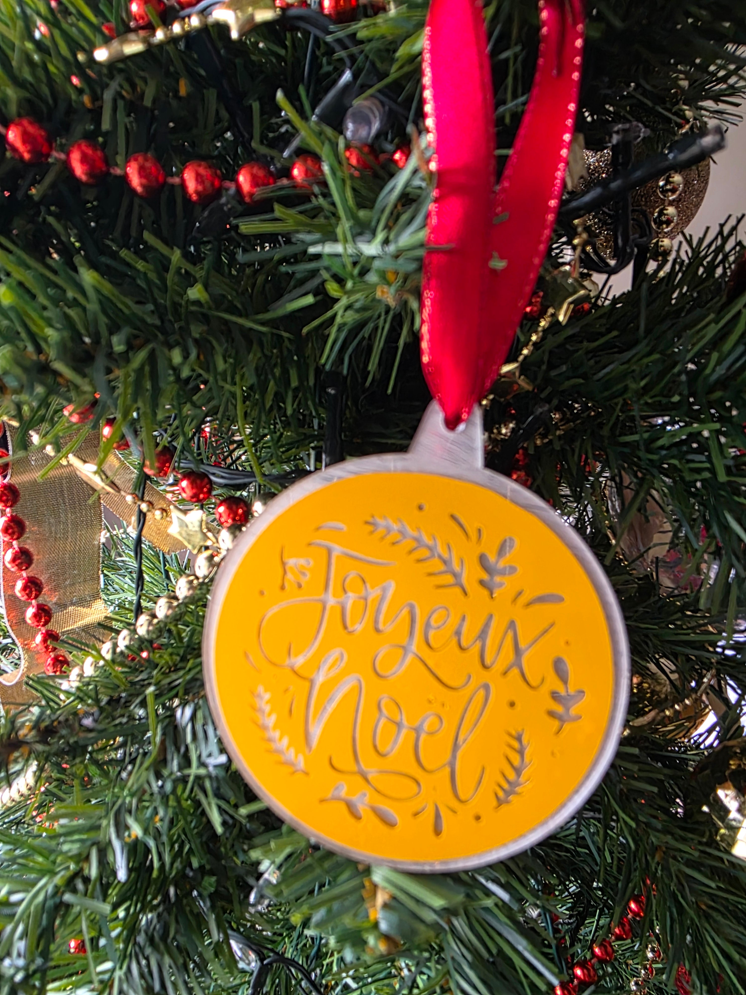 Ornament - Joyeux Noel (French Merry Christmas)